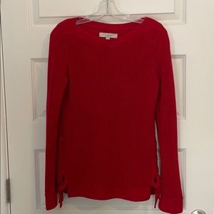 Red loft sweater